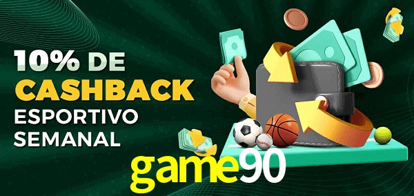 10% de bônus de cashback na game90