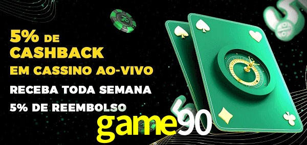 Promoções do cassino ao Vivo game90